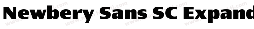Newbery Sans SC Expanded ExtraBold字体转换